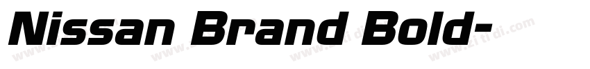 Nissan Brand Bold字体转换